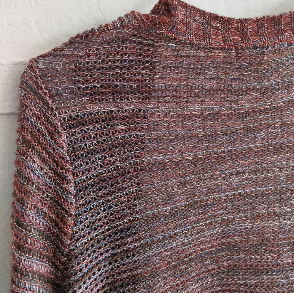 Burgundy Knit Sweater Cardigan